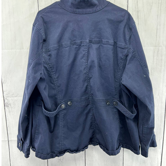 Stitch Fix Market and Spruce Mock Neck Plus Size Chambray Jacket 3X - Picture 2 of 3